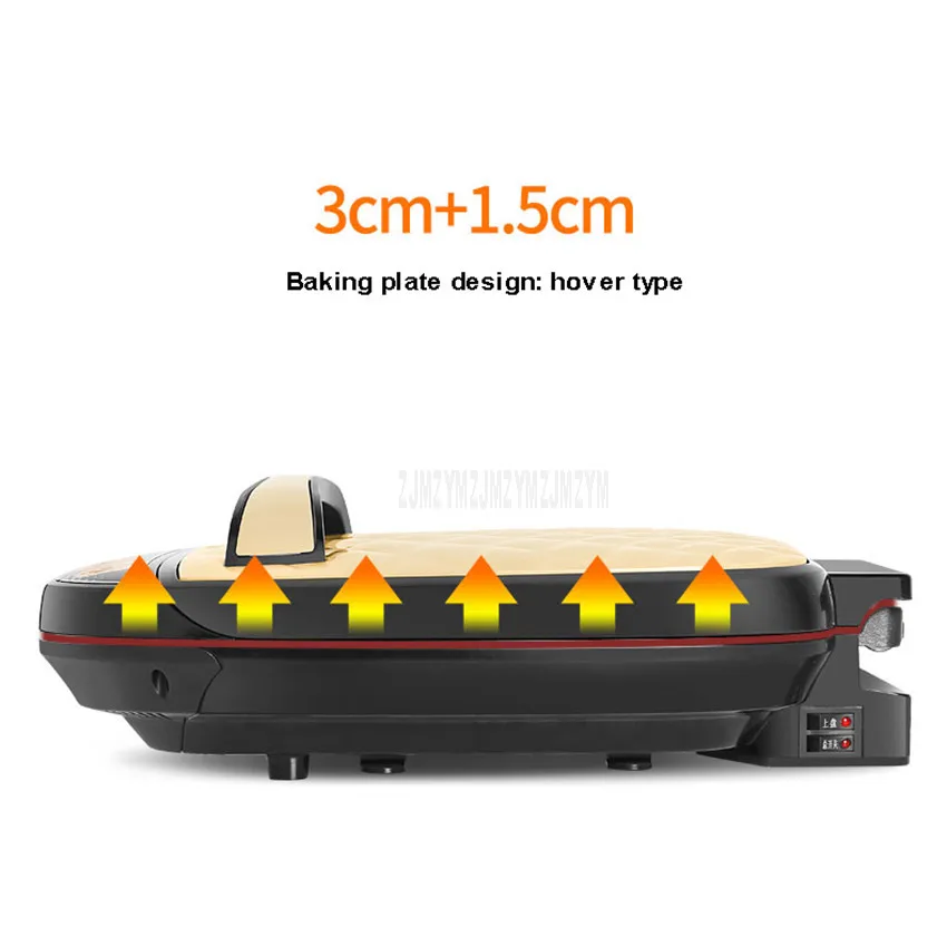 Household Electric Skillet Non-stick Pancake Maker Baking Pan Double-side Heating Meat Steak Baking Frying Machine RSD-B3266