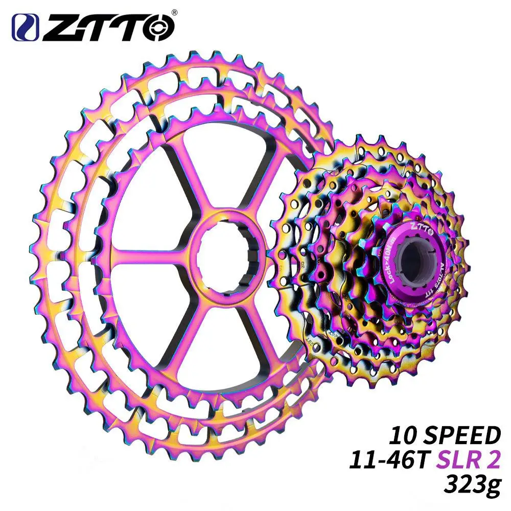 MeterMall ZTTO 10 скоростной велосипед 11-46T CNC Радуга кассета 10s Сверхлегкий 11-46T свободного хода
