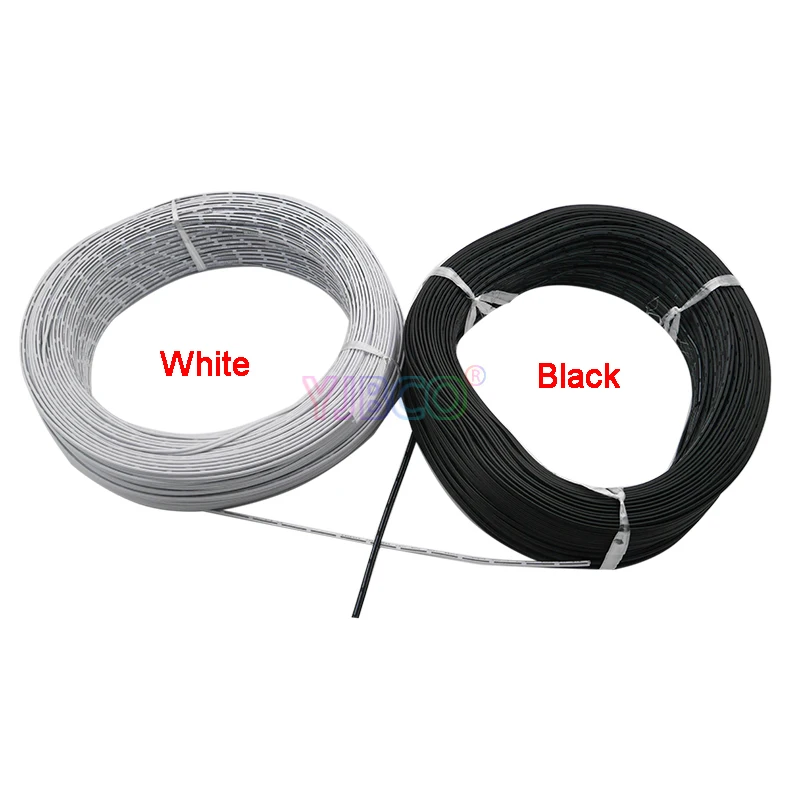 100 м/лот оптовая продажа AWG22 2Pin 3A Номинальный Электрический светодиодный кабель провод изолированный белый/черный светодиодные удлинительн... 100 м/лот оптовая продажа AWG22 2Pin 3A Номинальный Электрический светодиодный кабель провод изолированный белый/черный светодиодные удлинительн...