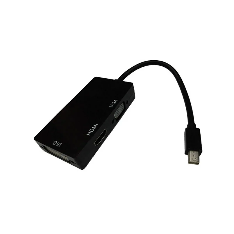 3 in 1 Mini Display Port To DVI VGA HDMI TV Adapter Cable For font b