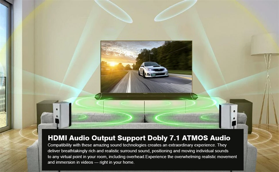 2023 HDMI Audio Extractor 4K HDMI SPDIF Converter 5.1 HDMI to HDMI to RCA Splitt