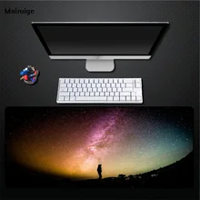 Mairuige Large size starry sky mouse pad, selected Galaxy series table pad, pc computer rubber non-slip keyboard pad