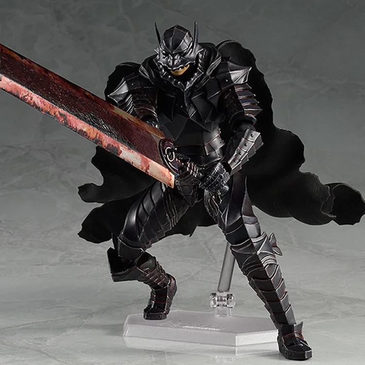 Berserk Figma 410 черная фигурка фехтовальщика Коллекционная модель игрушки 22 см с розничной коробкой для подарков