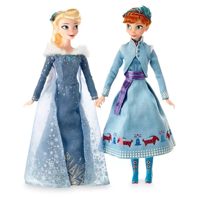 Disney-Conjunto de boneca princesa congelada para meninas, brinquedos de  anime, articulados móveis, bonecas Elsa, brinquedo de vestir, presente  kawaii, Anna - AliExpress