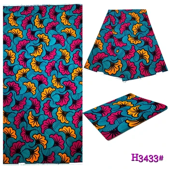 

nigeria fashion style veritable Ankara java print wax fabrics 100% cotton material for patchwork african wax fabric 6 yards!DF33