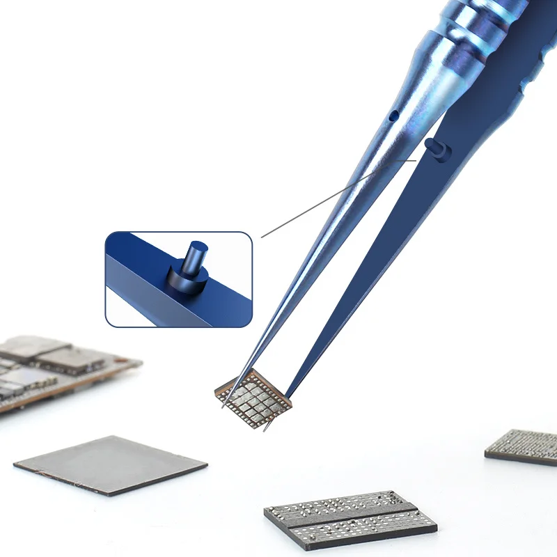 Mechanic Titanium Alloy Tweezers Precise Anti Magnetic Electronics Fingerprint Fly Line Micro Phone Repair Tool | Инструменты