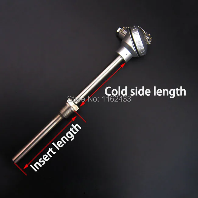 WRN-230 probe head armor connection thermocouple dimensions