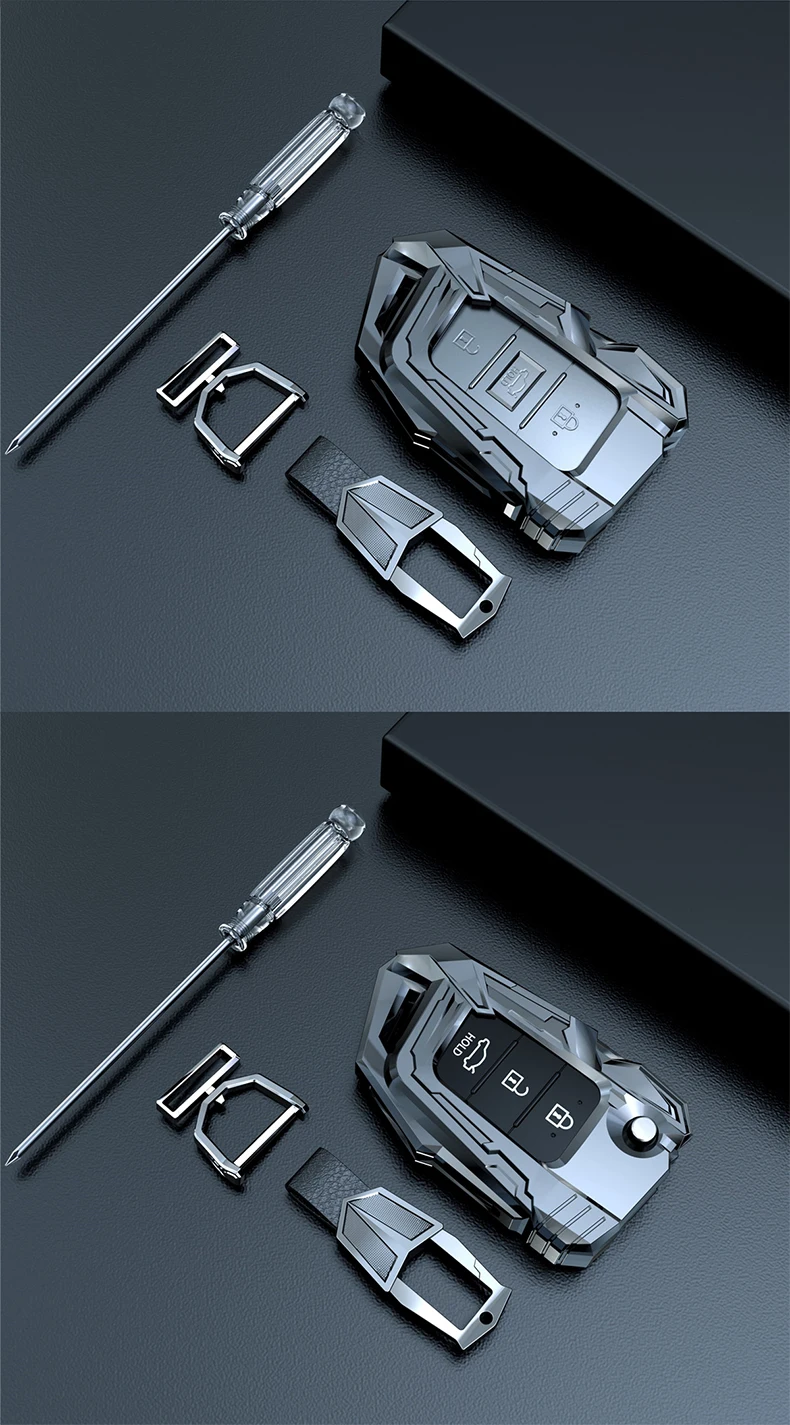 Custodia protettiva per custodia chiave in lega di zinco per Hyundai i30 Ix35 Encino Azera Accent TM palizzata accessori Auto Santa Fe - H5138ab4e6fe249f7af0a17a90e7ef16aL