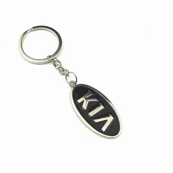 

3D Metal Car Key Ring Keychain Key Holder Logo Auto Car Fashion Accessories For Kia Rio K2 K3 K5 Sorento Sportage Car Styling