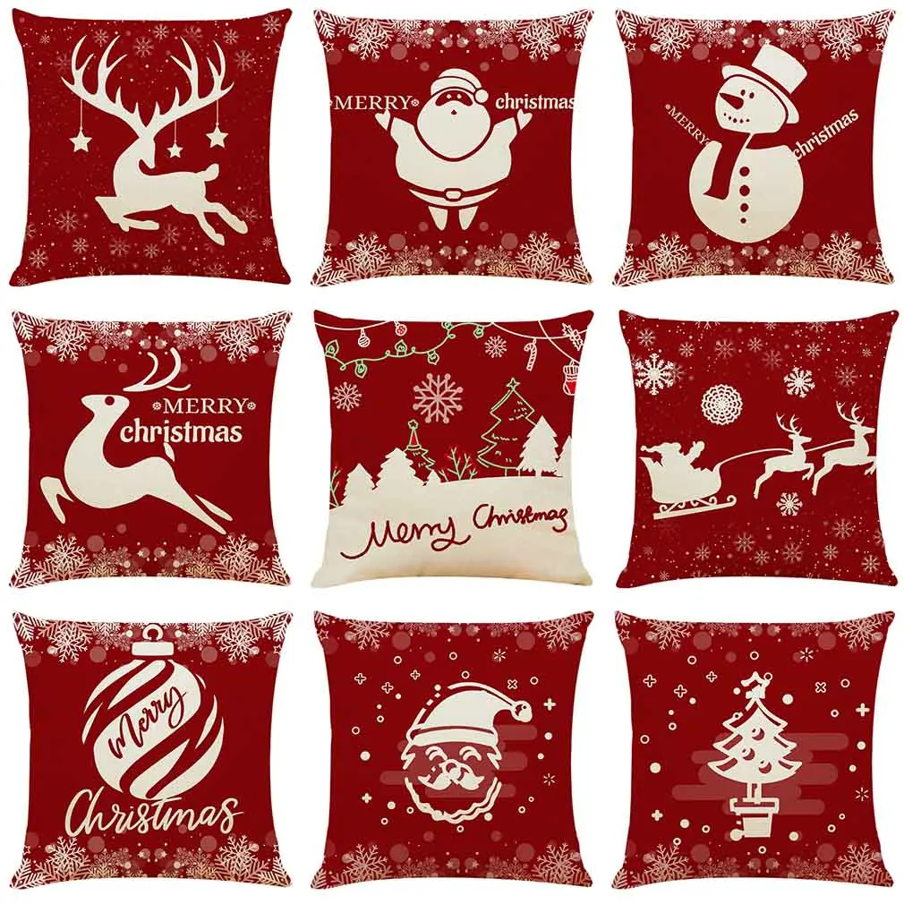 Yitun Merry Christmas Декоративные Чехлы на подушку уютные поясничные подушки защитные оболочки для домашнего дивана уличная Подушка Sham - Цвет: PR190770