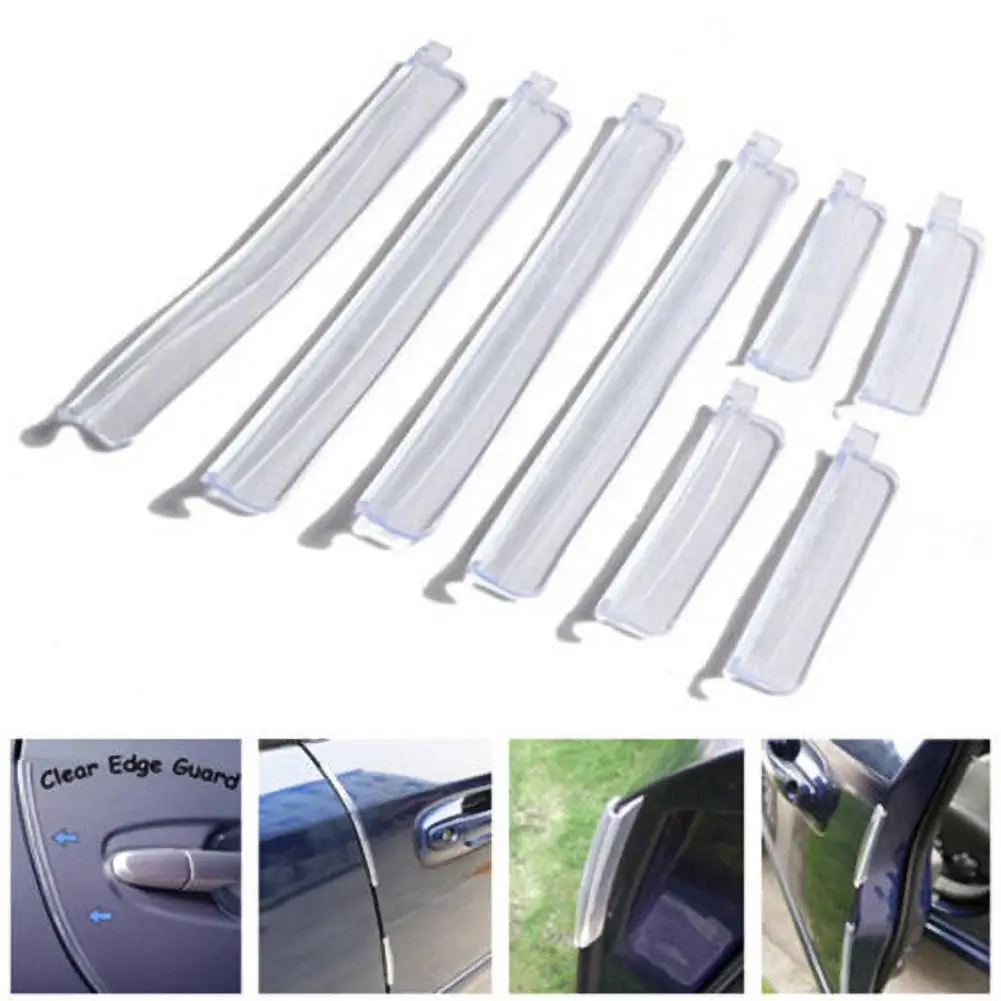 

8Pcs Auto Car Door Edge Corner Bumper Guards Trim Anti Scratch Strip Protector