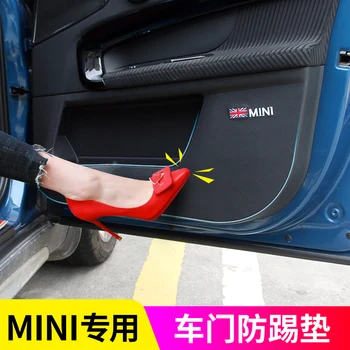 

Microfiber Leather Car Inner Door Panel Protection Anti Kick Film Sticker For Mini Cooper R56 R60 F54 F55 F56 F60 Countryman