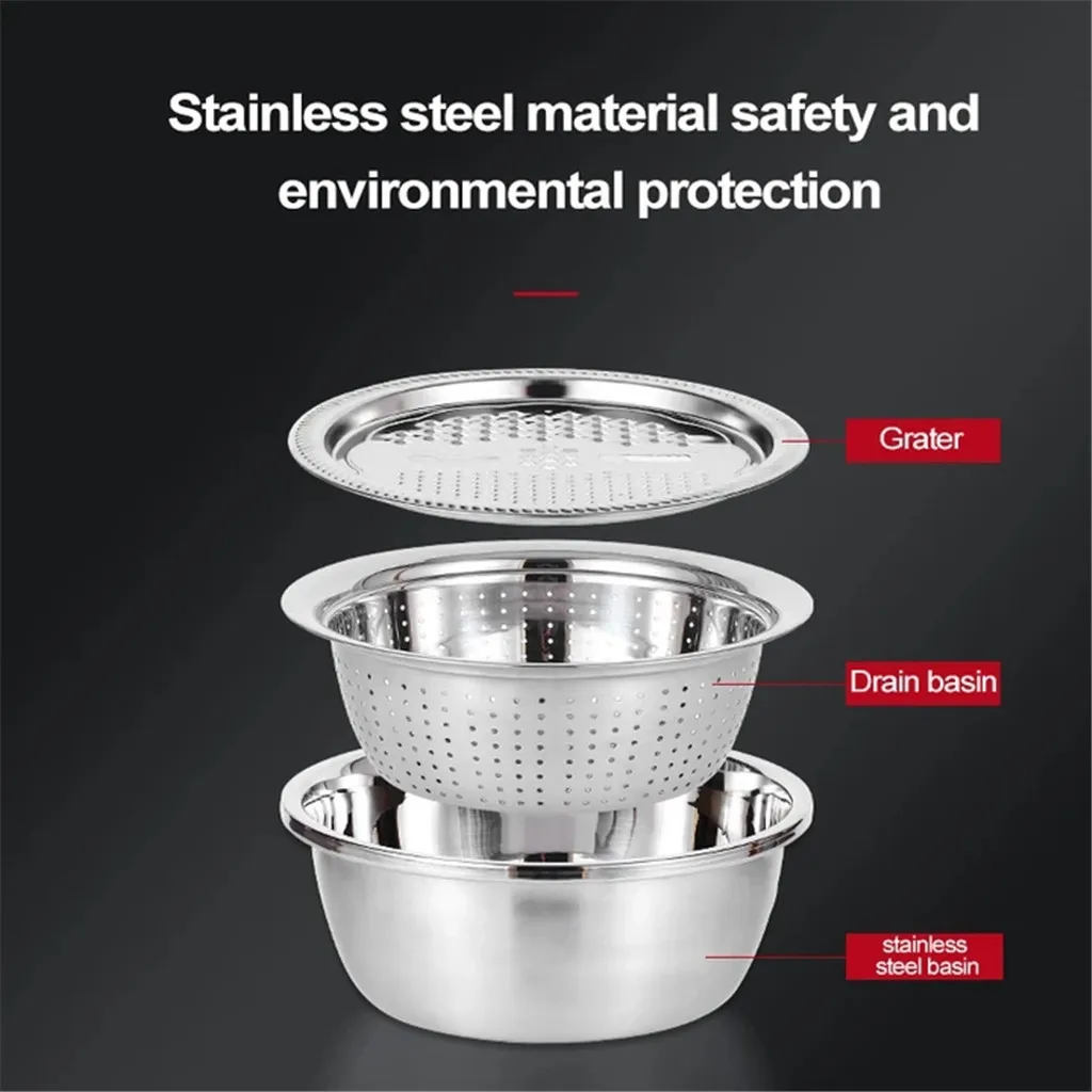 3 in 1 Stainless Steel Basin