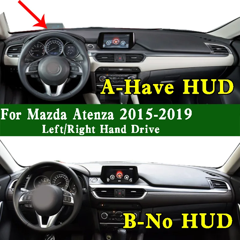 

For Mazda Atenza 6 GT 2015-2019 Dashmat Dashboard Cover Instrument Panel Protective Pad Dash Mat Anti-Dirt Proof Ornaments