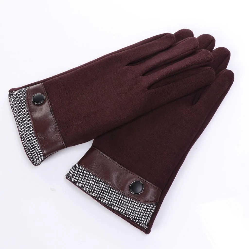 Весна зима новые зимние теплые мужские теплые флисовые утепленные варежки мотоциклетные перчатки Зимние перчатки мужские теплые# N02