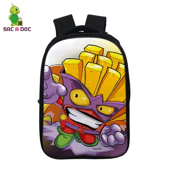 

superzings cartoon pattern boy girl boy backpack children schoolbag teen brown boy girl school backpack