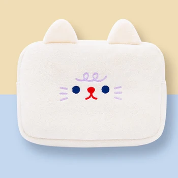 

Cartoon Plush Data Cable Purse Phone Bag Mobile Power Charger Holder Digital Accessories Case Popular