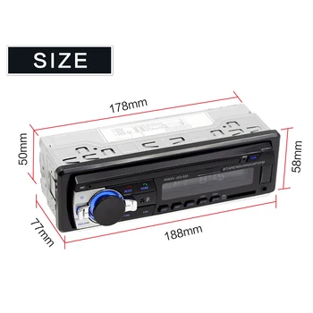 

Car MP3 Player Bluetooth U Disk Radio Player Hands-Free Calls Auto MP3 Player with Remote Control Car Radio Player