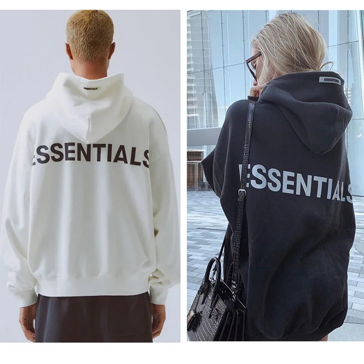 Fog double thread essentials embroidered reflective men's and women's clothing hoodie high street top 100% cotton high quality Fog double thread essentials embroidered reflective men's and women's clothing hoodie high street top 100% cotton high quality