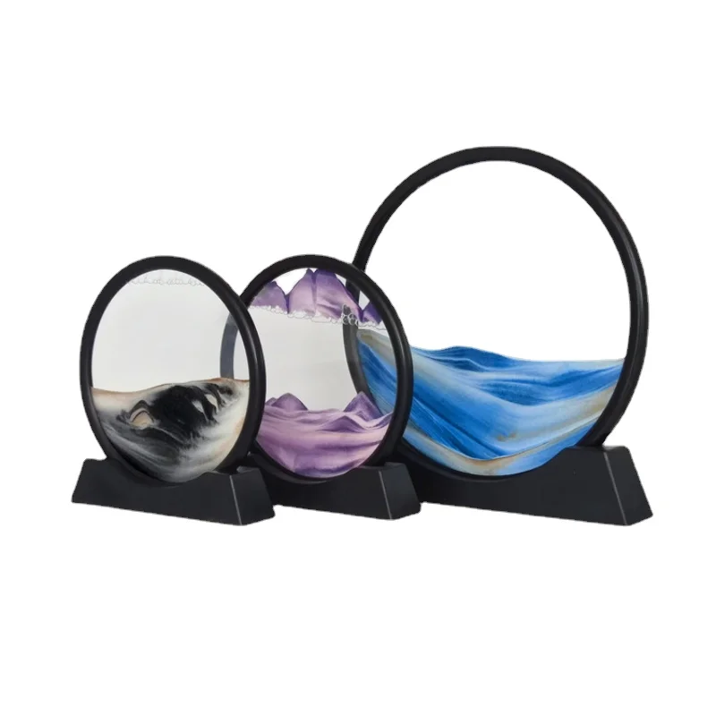 3DDynamicArtSandPaintingGlassCreativeDecorationHolidayGift