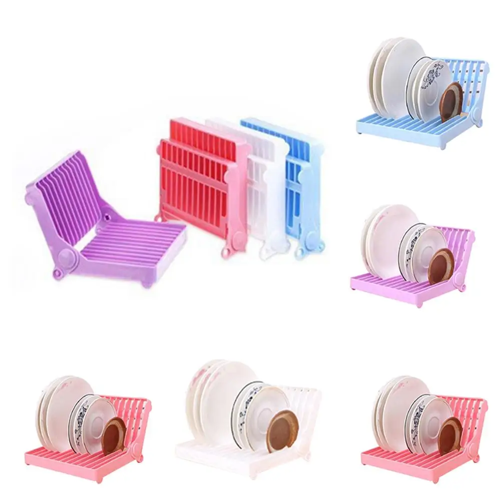 

1Pcs Plate Storage Home Racks Organizer Foldable Utensils Holders Kitchen Tools Draining Racks