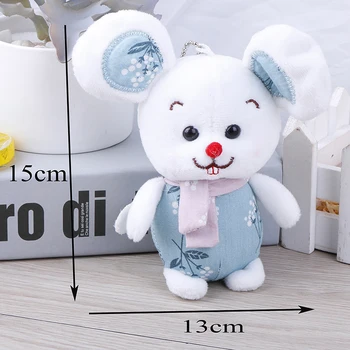 

2020 new year Mouse Plush Toys Cartoon Animals Small Soft Dolls Keychain Bag Pendants gift 1 Pc