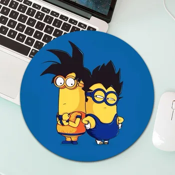 

Big Promotion Minions Gaming Circle Mouse Pad Computer Mats Size for 20*20cm Round Mousepad Rubber Mause Mice Mat