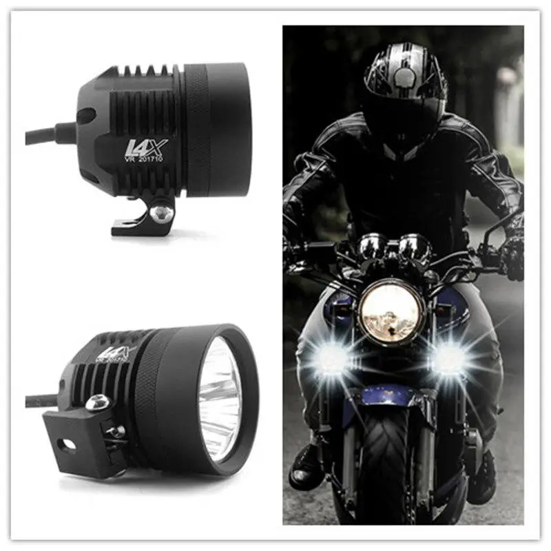 

Universal Motorcycle Headlight LED External Spotlight 12V Waterproof Super Bright Open Road L4X Light Fog DRL Lamp