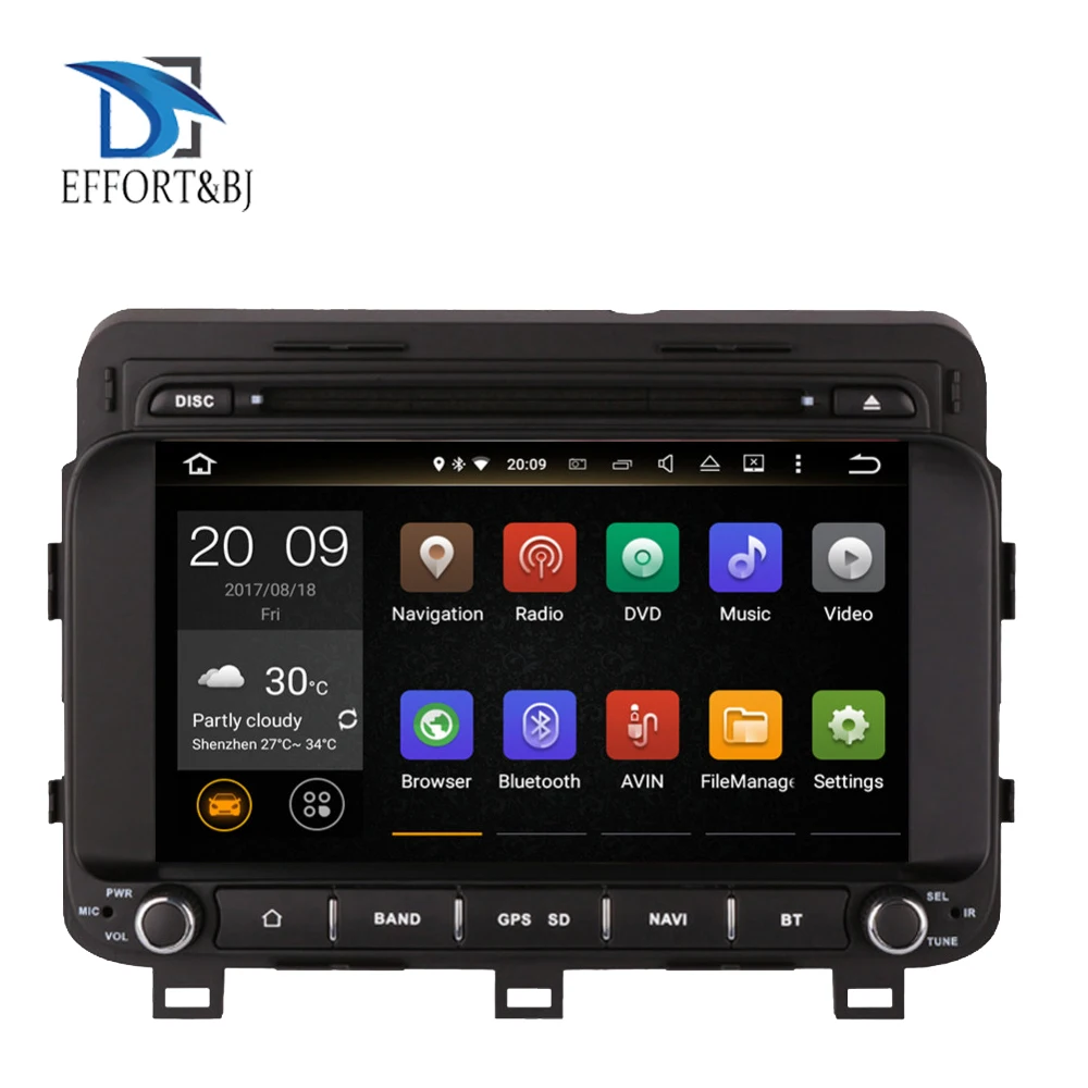 Автомобильный DVD плеер Deckless 8 дюймов Android 9 0 ядер для Kia K5/Kia Optima 2014 2015 gps радио 4G