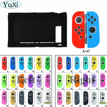 

YuXi Silicone Rubber Soft Host Display Screen Protective Skin Cover Case For Nintend Switch NS Console Protector Shell Parts