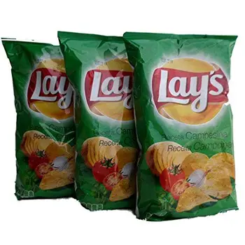 

Lay's Sabor Campesina - Potato Chips Tomatoes & Garlic Flavor 3 pcs