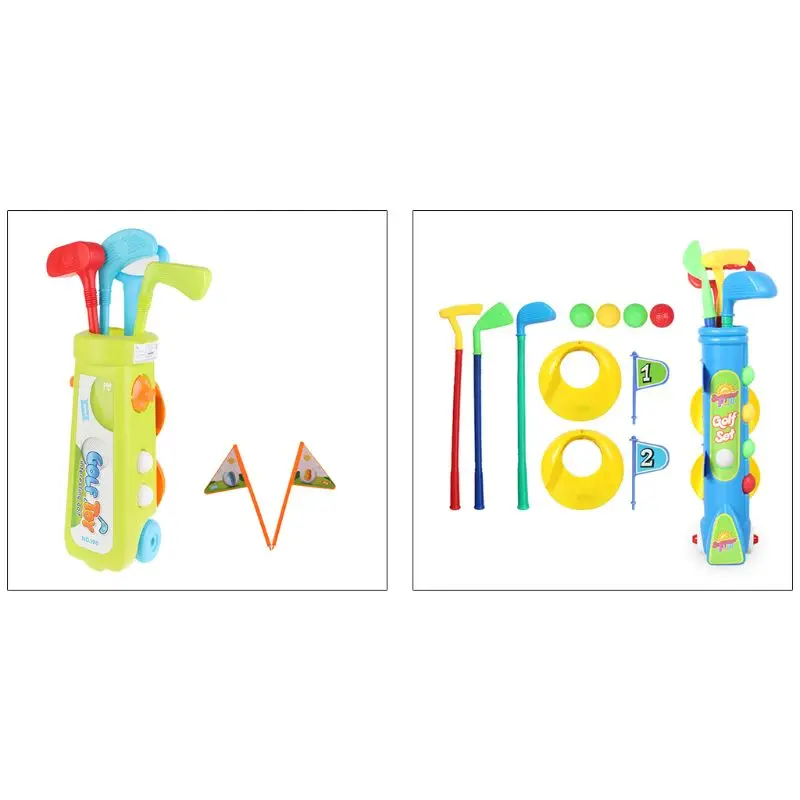 1 Набор, детский спортивный мини-симулятор, гольф-клуб, набор, для улицы, внутри, для родителей и детей, интерактивные фитнес-игрушки для мальчиков и девочек