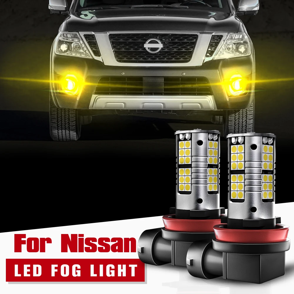 Светодиодные противотуманные фары H8 H11 H16 для Nissan Almera Cube Maxima Micra Murano NV200 патруль Pulsar