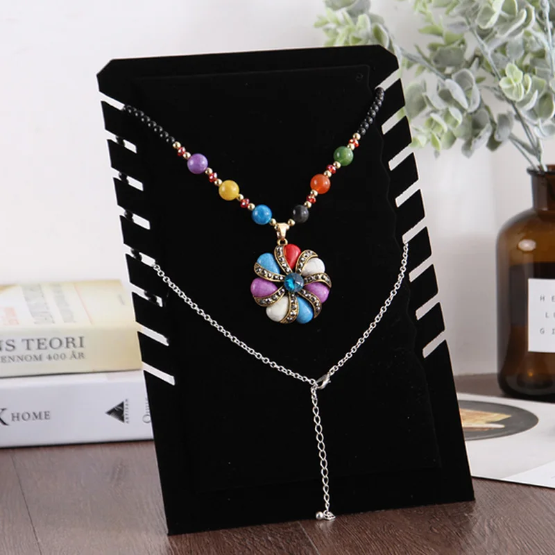 New Arrival  Velvet Linen Necklace Bust Jewelry Pendant Necklace Bracelet Display Holder Jewellery Rack Show 4 Options Model new arrival bamboo necklace pendant earring display stand holder rack jewelley display holder stand velvet jewelry organizer