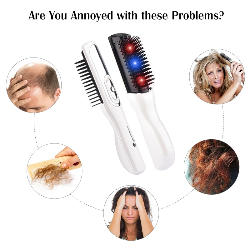 Laser Hair Growth Hair Comb Hairbrush Infrared Health Hair Regrowth Laser  Treatment for Women Men Hair Growth Products _ - AliExpress Mobile