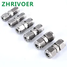 Best Offers 304 SS Pipe straight fitting 1/8'' 3/8'' 1/2'' 4mm 10mm Stainless Steel Pipe and  two ferrule tube fitting Best Offers 304 SS Pipe straight fitting 1/8'' 3/8'' 1/2'' 4mm 10mm Stainless Steel Pipe and  two ferrule tube fitting