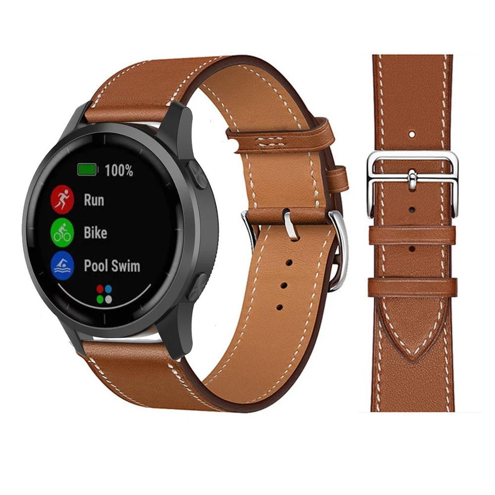 Echt Leer Vervanging Band Voor Garmin Vivoactive 4S 4 3Smart Polsband Voor  Garmin Venu 2 2S Horloge band|Smart Accessories| - AliExpress