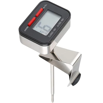 

Promotion! Mechanical Meat Thermometer Instant Read, Long Stem, Waterproof, No Battery Required, Stainless Steel Deep Fry Thermo