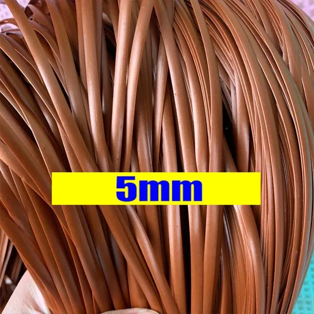 82 Types 10 Meters PE Flat Round Synthetic Rattan Material DIY Weaving Rope Knit Repair Furniture Bed Sofa Chair Table Basket 40