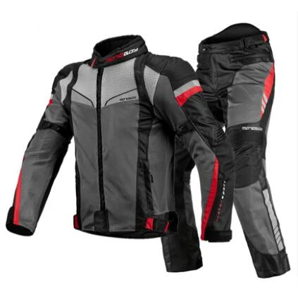 Бренд Motoboy для езды на мотоцикле, воздушный бронежилет, популярная дешевая летняя сетчатая вентиляционная Экипировка, защитная куртка и штаны, костюм - Цвет: Black