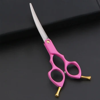 

Pets Grooming Scissors Curved Dog Grooming Shears 7.0 Inch Thinning Shear Sharp Edge Scissors Suit Cat Beauty Scissors