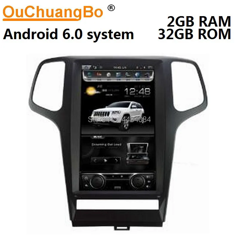 Ouchuangbo 12,1 дюймов tesla стиль вертикальный экран автомобиля gps радио для Jeep Grand Cherokee 2009-2013 поддержка 4 ядра android 6,0 OS