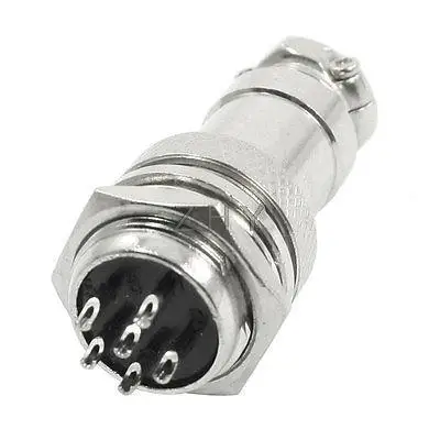 

Waterproof Aviation Plug CNC Connector Adapter 16mm 6 Pin P16-6 Core