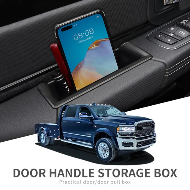 Für Dodge RAM 1500 2500 3500 2019 2020 2021 Auto Lagerung Tür Organizer  Haltegriff Box Armlehne Telefon Behälter Fach zubehör - AliExpress