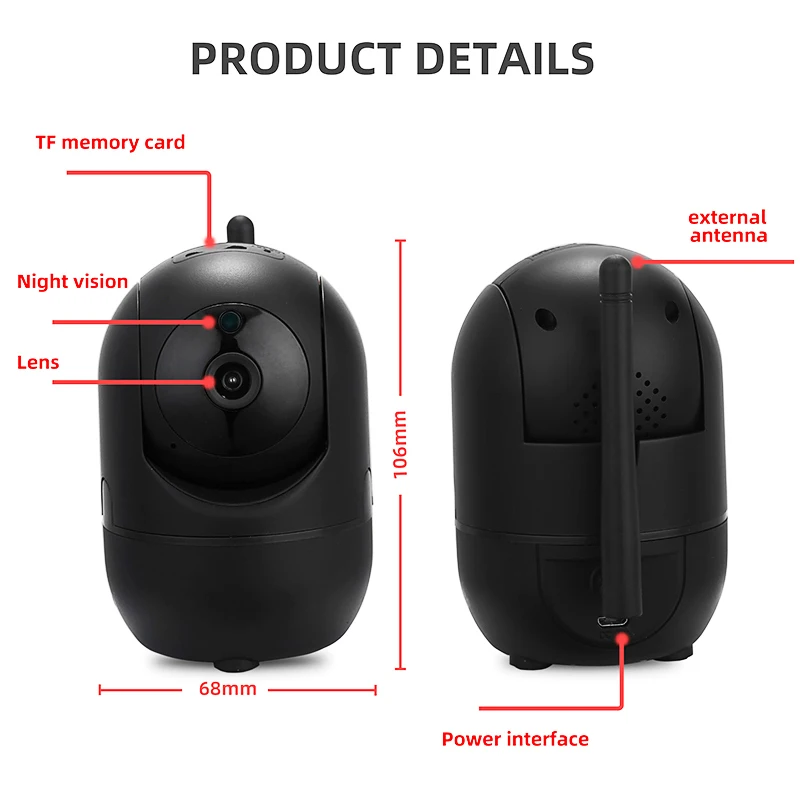IP камера 1080P Full HD беспроводная Wifi CCTV видеонаблюдения с функцией автоматического