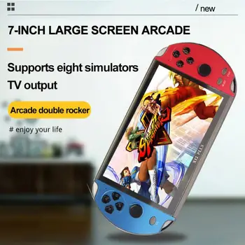 

X12PLUS 7 inch handheld video game console 16GB PSP FC GBA NES built-in 10000 game console game console