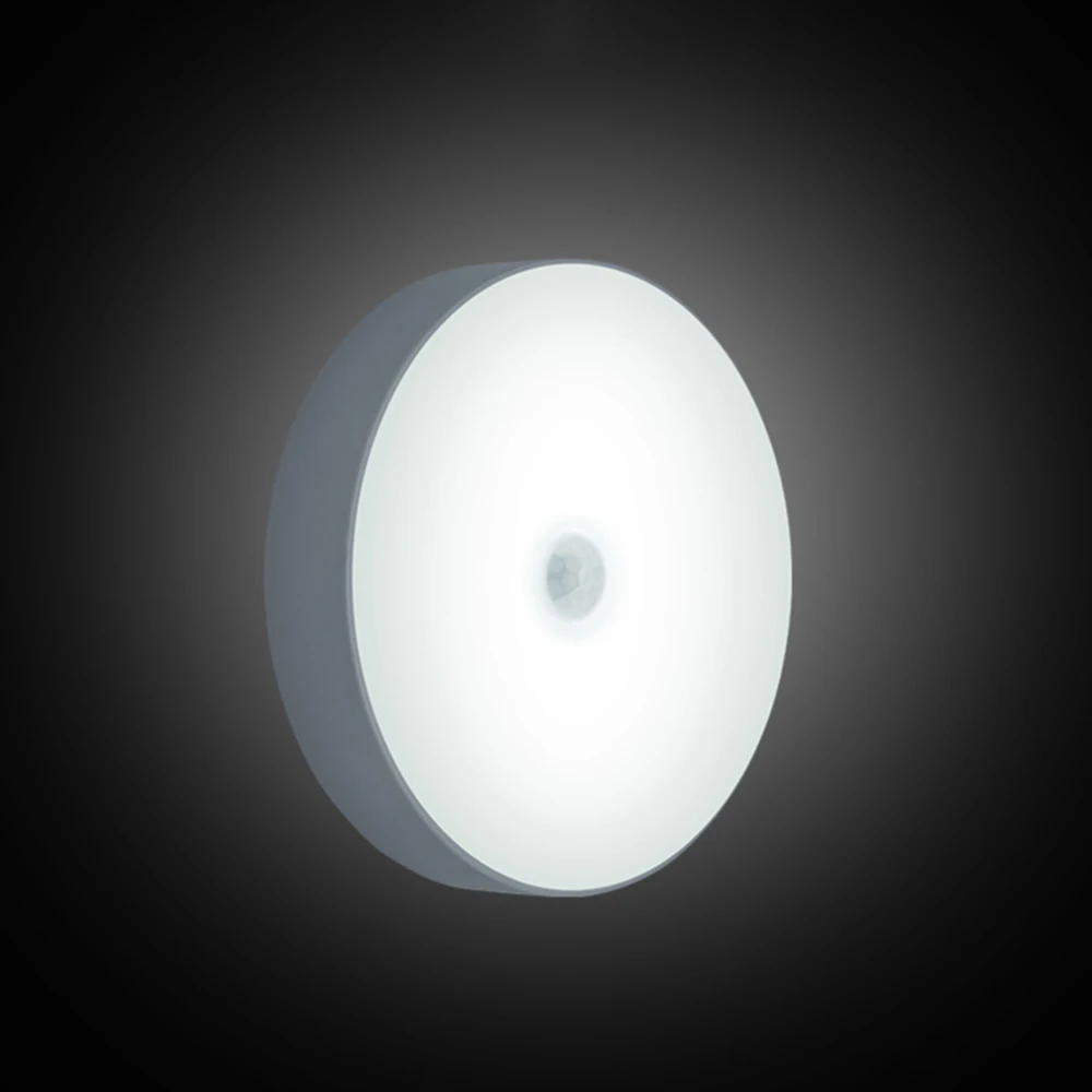 Датчик движения Ночной светильник на батарейках светодиодный светильник настенный светильник магнит шкаф светильник s для лестниц коридора ванной комнаты
