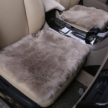 

3pcs Car Seat Cover Sheepskin Wool Car Seat Cushion Pad Imitate Fur Wool Chair Pad Warm Seat Cover For Car Sofa Office
