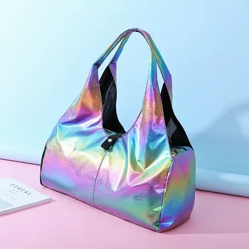 

Swimming bag gym bag dry and wet separation yoga bag travel bag portable fashion popular Han Fan candy color leisure