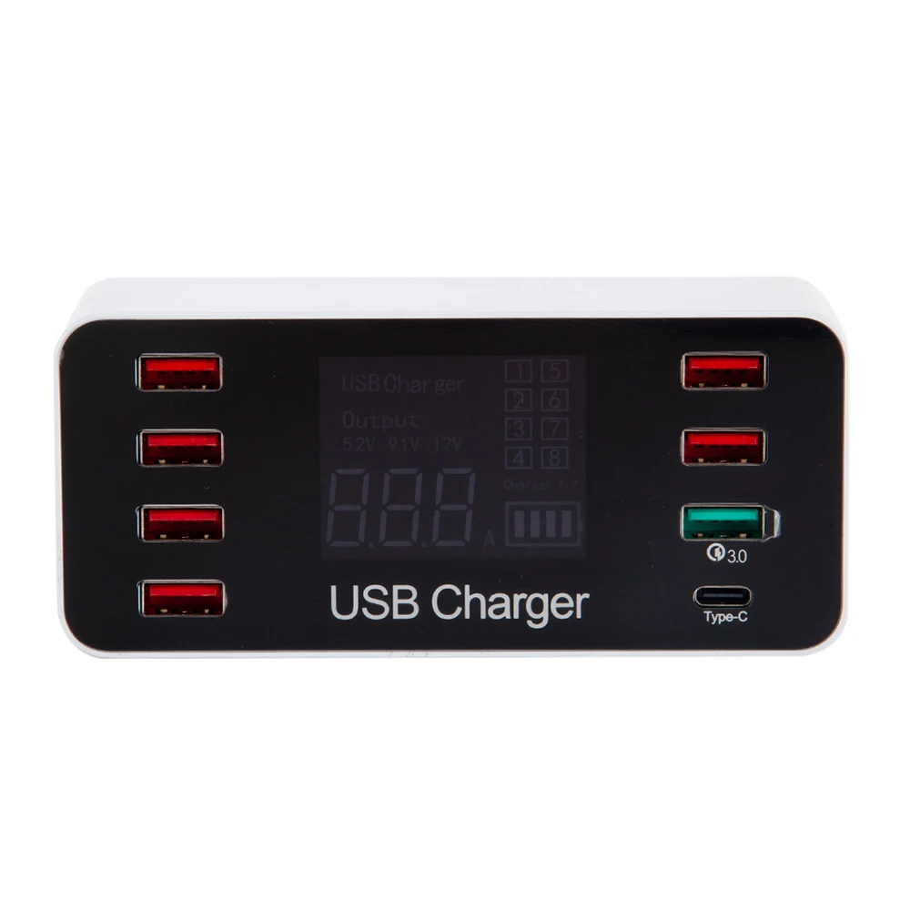 40 Вт USB зарядная станция QC 3,0 usb type C быстрая зарядная станция для iPhone Xiaomi huawei samsung телефон цифровая камера планшет
